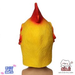 Mặt Nạ Gà Trống Bằng Cao Su Tự Nhiên - Phụ Kiện Hóa Trang Halloween Vui Nhộn Cho Tiệc Cosplay và Sự Kiện Thú Vị