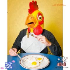Mặt Nạ Hóa Trang Đầu Gà Trống - Phụ Kiện Cosplay Halloween và Tết Trung Thu Độc Đáo, Chất Liệu Latex Thoải Mái, Sự Lựa Chọn Hoàn Hảo Cho Mọi Bữa Tiệc