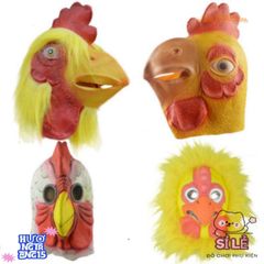 Mặt Nạ Hóa Trang Đầu Gà Trống - Phụ Kiện Cosplay Halloween và Tết Trung Thu Độc Đáo, Chất Liệu Latex Thoải Mái, Sự Lựa Chọn Hoàn Hảo Cho Mọi Bữa Tiệc