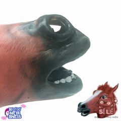 Mặt Nạ Hình Ngựa Halloween - Latex Đen Nâu Trắng Cho Tiệc Hóa Trang - Sản Phẩm Độc Đáo Cho Fan Trang Phục