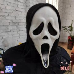 Mặt nạ Ghostface Halloween - Đồ trang trí tiệc ma quái, tạo không khí rùng rợn và hài hước, chất liệu an toàn, phù hợp cho mọi dịp hóa trang