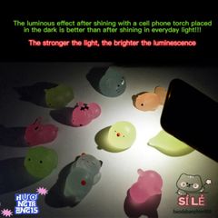 Đồ Chơi Squishy Dạ Quang Hình Động Vật Thú Cưng - Giải Tỏa Căng Thẳng, Trang Trí Không Gian Sống, Món Quà Dễ Thương