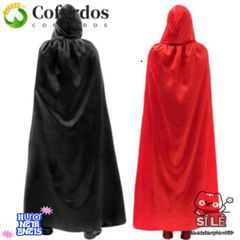 Áo Choàng Halloween Phù Thủy Grim Reaper - Đen, Tím, Đỏ, Sợi Polyester Cao Cấp, Dành Cho Người Lớn & Trẻ Nhỏ