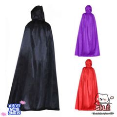 Áo Choàng Halloween Phù Thủy Grim Reaper - Đen, Tím, Đỏ, Sợi Polyester Cao Cấp, Dành Cho Người Lớn & Trẻ Nhỏ