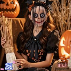 Mặt Nạ Kinh Dị Halloween - Đạo Cụ Trang Trí Ma Quái Cho Bữa Tiệc - Thiết Kế Độc Đáo, Dễ Đeo, Chất Liệu Nhựa Bền Bỉ