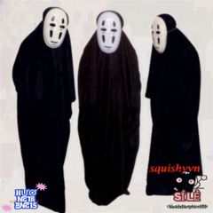 Bộ Trang Phục Hóa Trang Vô Diện Kaonashi từ Spirited Away - Áo Choàng và Mặt Nạ Cho Trẻ Em và Người Lớn, Độc Đáo Cho Cosplay và Tiệc Tùng