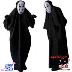 Bộ Trang Phục Hóa Trang Vô Diện Kaonashi từ Spirited Away - Áo Choàng và Mặt Nạ Cho Trẻ Em và Người Lớn, Độc Đáo Cho Cosplay và Tiệc Tùng