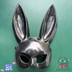 Mặt Nạ Tai Dài Bunny Đen Trắng - Phụ Kiện Hóa Trang Độc Đáo Halloween Cho Trẻ Em Và Người Lớn, Giao Hàng Nhanh