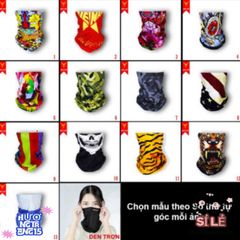 Khăn ống đa năng chống bụi, trùm đầu thời trang nhiều màu sắc, bảo vệ UV cho phượt thủ, giữ ấm và thoải mái - Giải pháp lý tưởng cho hoạt động ngoài trời!