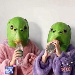 Mặt Nạ Người Cá Xanh Hài Hước - Phụ Kiện Hóa Trang Cosplay Hoàn Hảo Cho Tiệc Halloween và Lễ Hội