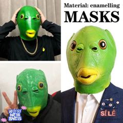 Mặt Nạ Người Cá Xanh Hài Hước - Phụ Kiện Hóa Trang Cosplay Hoàn Hảo Cho Tiệc Halloween và Lễ Hội