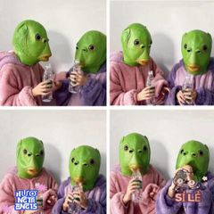 Mặt Nạ Người Cá Xanh Hài Hước - Phụ Kiện Hóa Trang Cosplay Hoàn Hảo Cho Tiệc Halloween và Lễ Hội