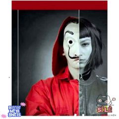 Mặt Nạ Hình Queen Salvador Dali Money Heist - Phụ Kiện Halloween Độc Đáo Cho Tiệc Hóa Trang