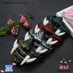 Mặt Nạ 3D Samurai Oni Nhật Bản - Đạo Cụ Halloween Hóa Trang Kinh Dị - Phụ Kiện Cosplay Độc Đáo, An Toàn, Thoải Mái