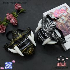Mặt Nạ 3D Samurai Oni Nhật Bản - Đạo Cụ Halloween Hóa Trang Kinh Dị - Phụ Kiện Cosplay Độc Đáo, An Toàn, Thoải Mái