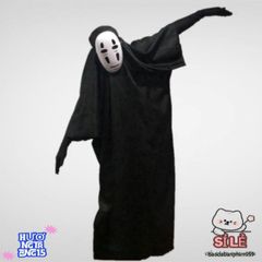 Bộ trang phục Cosplay Vô Diện Kaonashi từ Vùng Đất Linh Hồn cho gia đình - Áo choàng, găng tay và mặt nạ nghệ thuật độc đáo