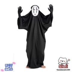 Bộ Hóa Trang Ma Vô Diện Kaonashi - Trang Phục Cosplay Spirited Away Dành Cho Trẻ Em & Người Lớn, Phù Hợp Mọi Lứa Tuổi