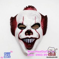 Mặt Nạ Chú Hề Rạp Xiếc Tóc Đỏ - Phụ Kiện Halloween Vui Nhộn, Trang Trí Bữa Tiệc Hóa Trang Thú Vị
