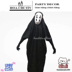Bộ Trang Phục Vô Diện Halloween - Bộ Đồ Hóa Trang Gồm Áo Choàng, Mặt Nạ & Găng Tay Phong Cách Bí Ẩn Cho Dịp Tiệc