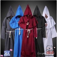 Áo Choàng Tử Thần Đen Đỏ Halloween - Trang Phục Phù Thủy Đáng Sợ Cho Mùa Lễ Hội - Size Trẻ Em & Người Lớn