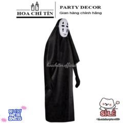 Bộ Trang Phục Vô Diện Halloween - Bộ Đồ Hóa Trang Gồm Áo Choàng, Mặt Nạ & Găng Tay Phong Cách Bí Ẩn Cho Dịp Tiệc