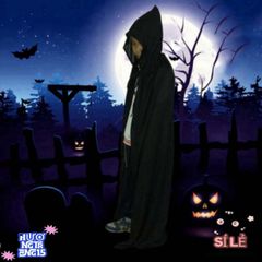 Áo Choàng Phù Thủy Hai Lớp RGFV - Trang Phục Halloween Độc Đáo Cho Người Lớn, Thời Trang Cosplay Hóa Trang, Màu Đen & Đỏ