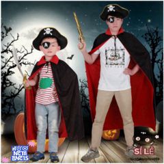 Áo Choàng Phù Thủy Ma Cà Rồng 2 Màu - Áo Choàng Halloween Chất Liệu Thun Bền, Phong Cách Huyền Bí Dành Cho Tất Cả Các Độ Tuổi
