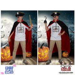 Áo Choàng Phù Thủy Ma Cà Rồng 2 Màu - Áo Choàng Halloween Chất Liệu Thun Bền, Phong Cách Huyền Bí Dành Cho Tất Cả Các Độ Tuổi