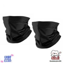 Khăn Phượt Đa Năng Màu Đen - Chống Nắng, Bụi Bẩn, Đa Chức Năng, Thiết Kế Tối Giản, Phụ Kiện Du Lịch Thời Trang
