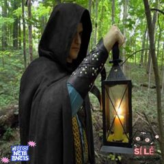 Áo Choàng Halloween Đen Đỏ LISHUANG 59 inch - Đạo Cụ Cosplay Bí Ẩn Cho Tiệc Hóa Trang Kinh Dị