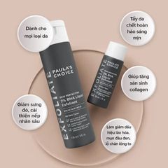 Dung Dịch Tẩy Da Chết Paula’s Choice 2% BHA - Giảm Mụn, Làm Sáng Da, Chăm Sóc Da Nhờn, Da Hỗn Hợp, 118ml Chính Hãng