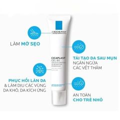 Kem Dưỡng Gel B5 La Roche-Posay Cicaplast 40ml - Phục Hồi Da Nhạy Cảm, Giảm Thâm, Dưỡng Ẩm Tối Ơi & Không Chứa Paraben