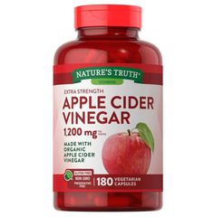 Viên Uống Giấm Táo Nature's Truth 1200mg - 180 Viên Hỗ Trợ Giảm Cân, Tiêu Hóa và Chế Độ Ăn Uống Lành Mạnh - Xuất Xứ Mỹ