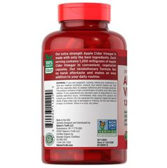 Viên Uống Giấm Táo Nature's Truth 1200mg - 180 Viên Hỗ Trợ Giảm Cân, Tiêu Hóa và Chế Độ Ăn Uống Lành Mạnh - Xuất Xứ Mỹ