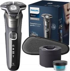 Máy Cạo Râu Philips S5887/50 Series 5000 - Công Nghệ SkinIQ, 45 Lưỡi Dao SteelPrecision, Cạo Râu Khô và ướt, Pin Li-Ion 60 Phút