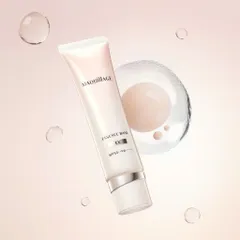 Kem lót trang điểm MAQuill Essence Base EX Pure Ivory SPF50+ PA++++ - Dưỡng ẩm, tạo nền sáng mịn, chống nắng cao, mọi loại da