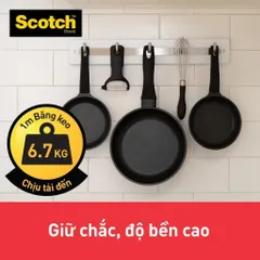 Combo 10 cuộn băng dính hai mặt siêu chịu lực 3M Scotch 414-S19, 19mm x 1.5m, chịu trọng tải 6,7kg