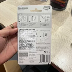 Combo 10 bộ móc treo 3M COMMAND™ 17502ANZ, chịu tải 225g/ móc, 3 móc/vỉ, sản xuất tại Singapore