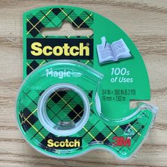 Băng Dính Ma Thuật 3M Scotch 105 - Bám Dính Chắc Chắn, Kích Thước 19mm x 7,62m, Sản Xuất Tại Mỹ, Dùng Cho Văn Phòng, DIY, Gia Đình