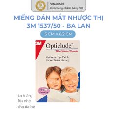 Combo 20 Miếng Dán Mắt Nhược Thị Trẻ Em 3M 1537 - Hỗ Trợ Cải Thiện Thị Lực - Sản Xuất Tại Ba Lan, An Toàn Và Dễ Sử Dụng