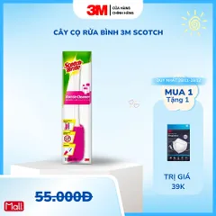 Cây Cọ Rửa Bình Chai 3M™ Scotch-Brite® Màu Hồng - Sản Phẩm Cao Cấp Dài 36cm, Không Trầy Xước, Giúp Vệ Sinh Dễ Dàng