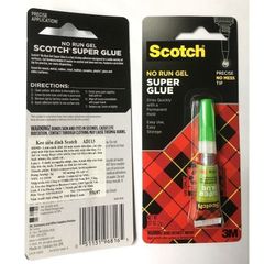 Keo Dán Siêu Dính 3M™ Scotch® AD113 Trong Suốt, Mau Khô, 2g - Dán Nhanh, Chính Xác, Dùng Cho Gỗ, Kim Loại, Da, Gốm, Nhựa
