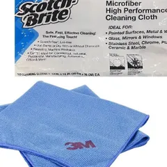 Khăn Lau Đa Năng 3M Scotch-Brite Microfiber SQ21 - Siêu Thấm, Không Xước Bề Mặt, Kích Thước 36x36cm, Bộ 10 Cái