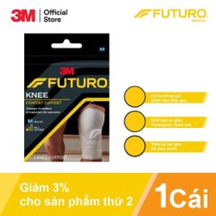 Bó Gối Thể Thao Futuro 76587ENR Size M - Hỗ Trợ Tối Đa Cho Đầu Gối, Màu Xám, Chính Hãng 3M Mỹ