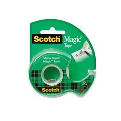 Set 3 cuộn băng dính trong suốt 3M SCOTCH 119 - Chất lượng cao, lý tưởng cho văn phòng và DIY, có thể viết được, 12,7mm x 20,3m