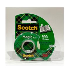Set 3 cuộn băng dính trong suốt 3M SCOTCH 119 - Chất lượng cao, lý tưởng cho văn phòng và DIY, có thể viết được, 12,7mm x 20,3m