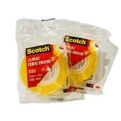 Hộp 12 cuộn băng keo kì diệu Scotch 3M 550, kích thước 12mm x 30m, thương hiệu Mỹ