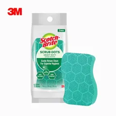 Combo 3 Miếng Cọ Rửa Chén 3M Scotch-Brite - Mút Hạt Mài Nổi Kháng Khuẩn, Chống Bám Bẩn, Dễ Dùng Trong Nhà Bếp
