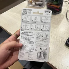 Móc dính tường 3M COMMAND™ 17001ANZ, chịu trọng tải 1.3 kg/ móc, 2 móc/vỉ, sản xuất tại Singapore