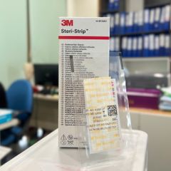 Miếng Dán Y Tế 3M Steri-Strip™ R1541 - Thay Thế Chỉ Khâu, An Toàn Cho Vết Thương Nhỏ, Túi 3 Miếng (6mm x 75mm) Sản Xuất Tại Mỹ